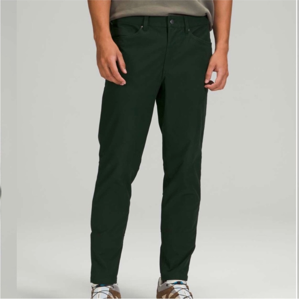 Lululemon Men's ABC Slim Dark Green Pants- Size 28